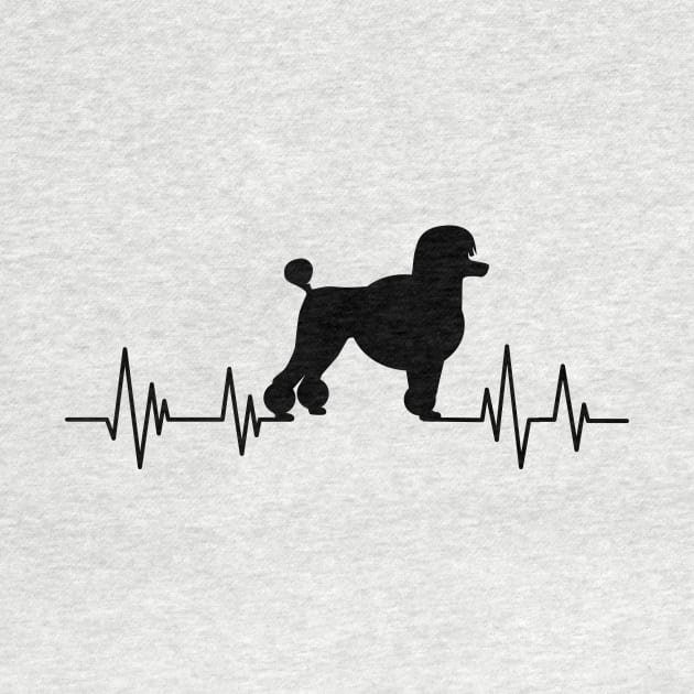 Poodle Heartbeat dog Heartbeat Poodle Silhouette by mezy